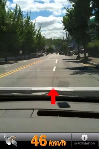 Zrzuty ekranu OnRoad (Lane Departure Warning)