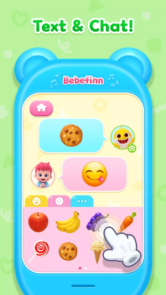 Ảnh chụp màn hình của Bebefinn Play Phone