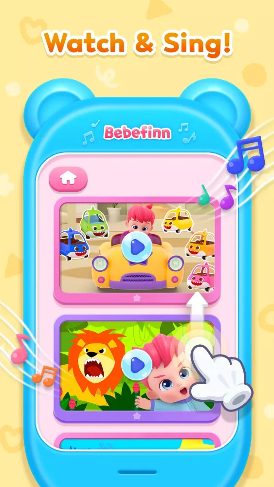 Ảnh chụp màn hình của Bebefinn Play Phone