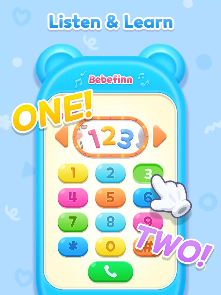 Ảnh chụp màn hình của Bebefinn Play Phone