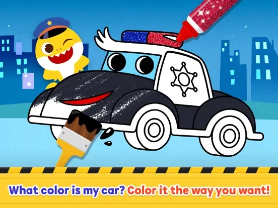 Baby Shark Car Town iPad  स्क्रीनशॉट