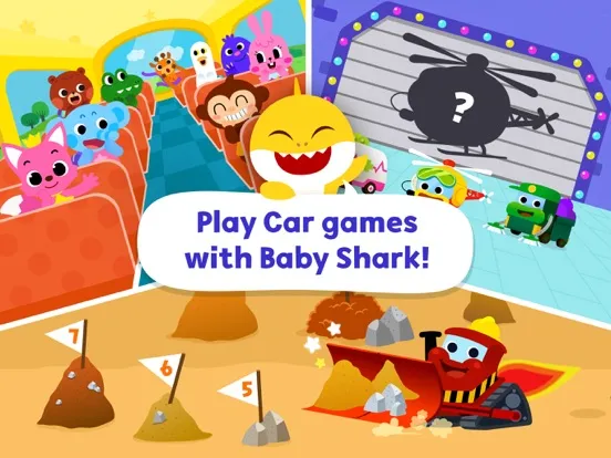 Baby Shark Car Town iPad  स्क्रीनशॉट