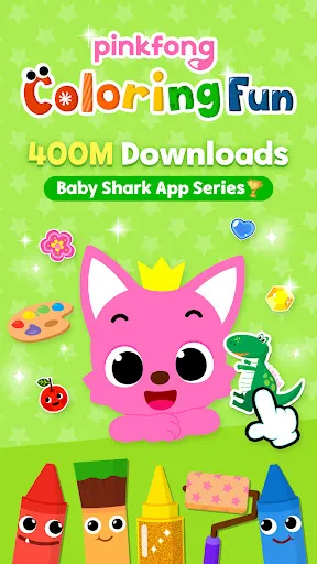 Pinkfong Coloring Fun for kids Screenshots