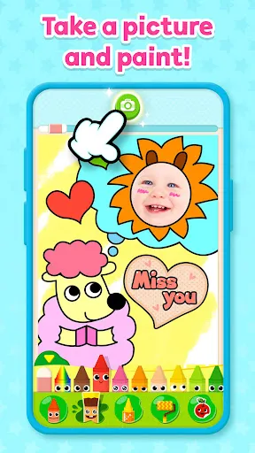 Pinkfong Coloring Fun for kids Screenshots
