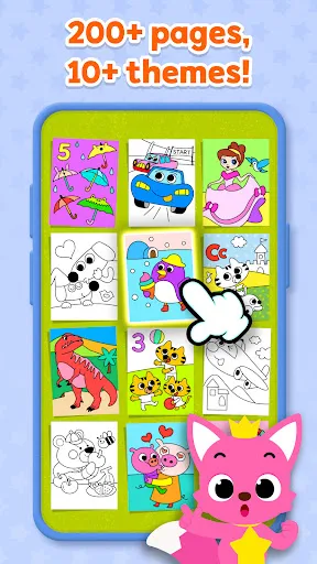 Pinkfong Coloring Fun for kids Screenshots