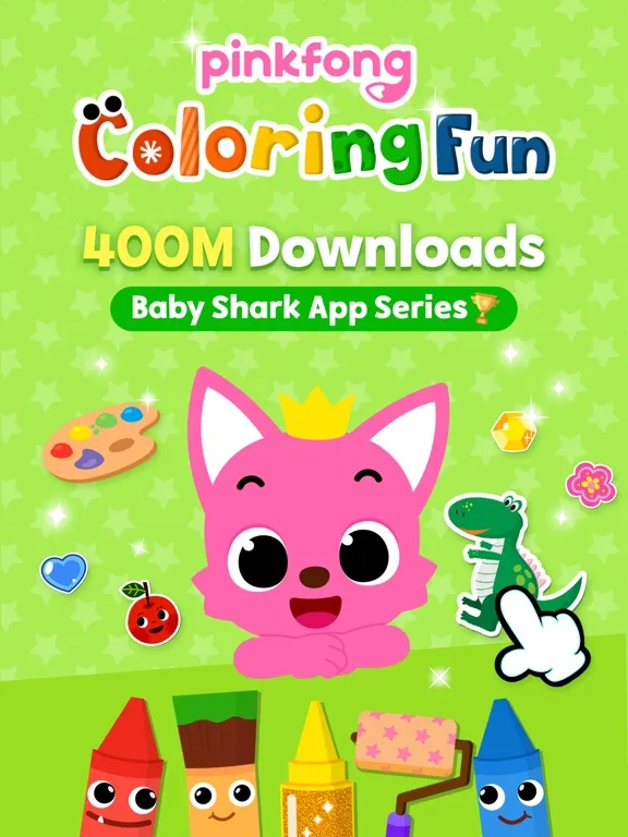 Pinkfong Coloring Fun iPad  স্ক্রিনশট