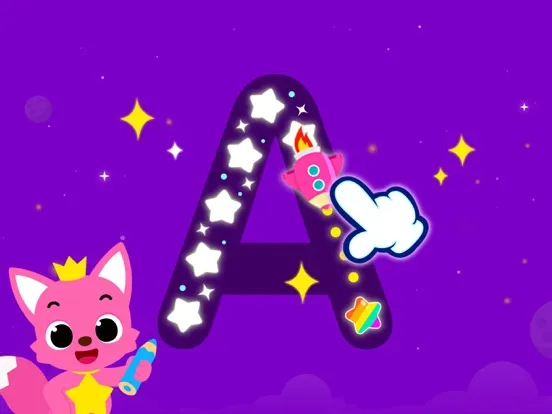 Tangkapan layar Pinkfong Tracing World iPad 