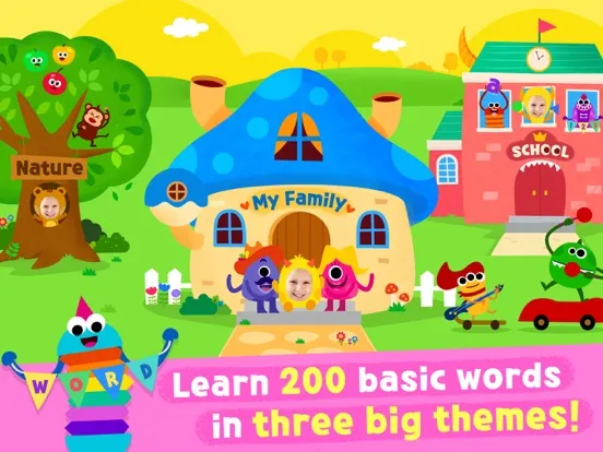 Capturas de tela do Pinkfong Word Power iPad 