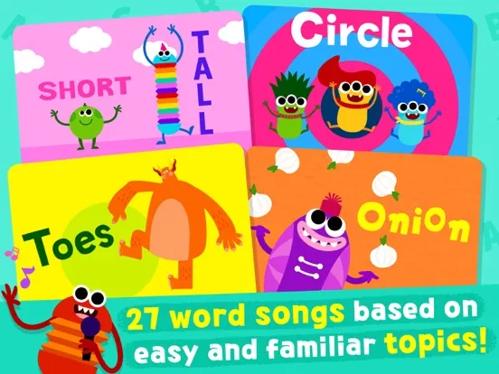 Capturas de tela do Pinkfong Word Power iPad 