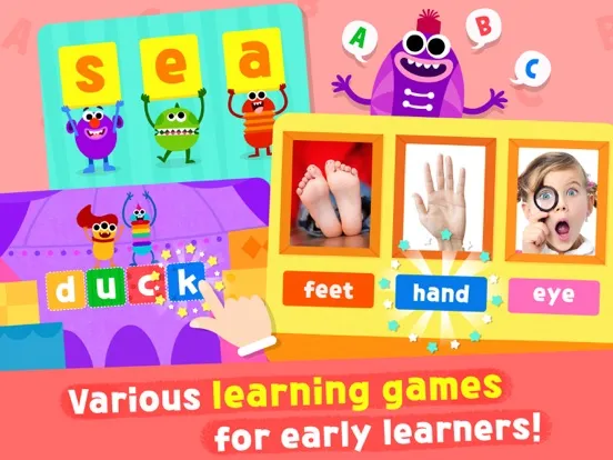 Capturas de tela do Pinkfong Word Power iPad 