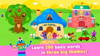 Capturas de tela do Pinkfong Word Power