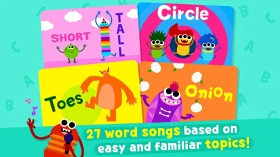 Capturas de tela do Pinkfong Word Power