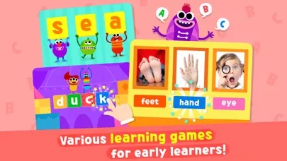 Capturas de tela do Pinkfong Word Power