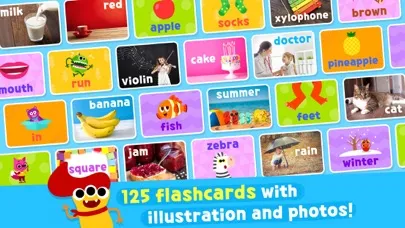 Capturas de tela do Pinkfong Word Power