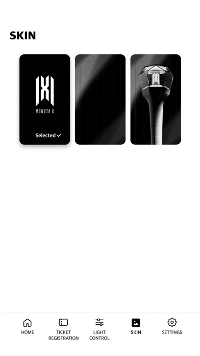 Ảnh chụp màn hình của MONSTA X LIGHT STICK V3