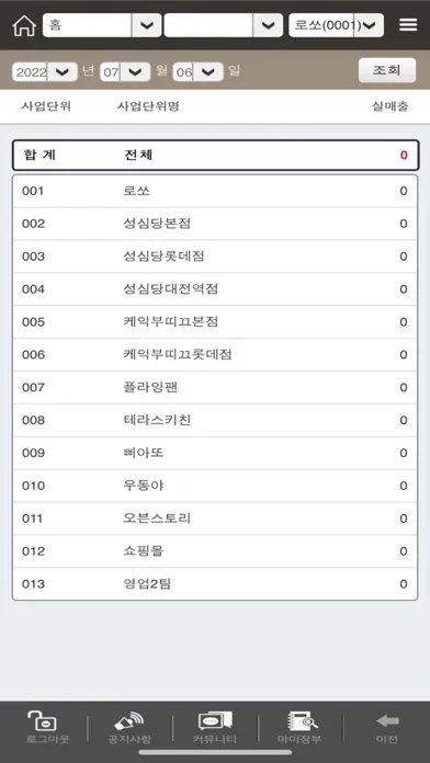 성심당 매출관리应用截图