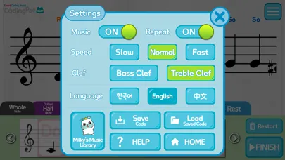 Coding Pet Milky Music Coding Screenshots