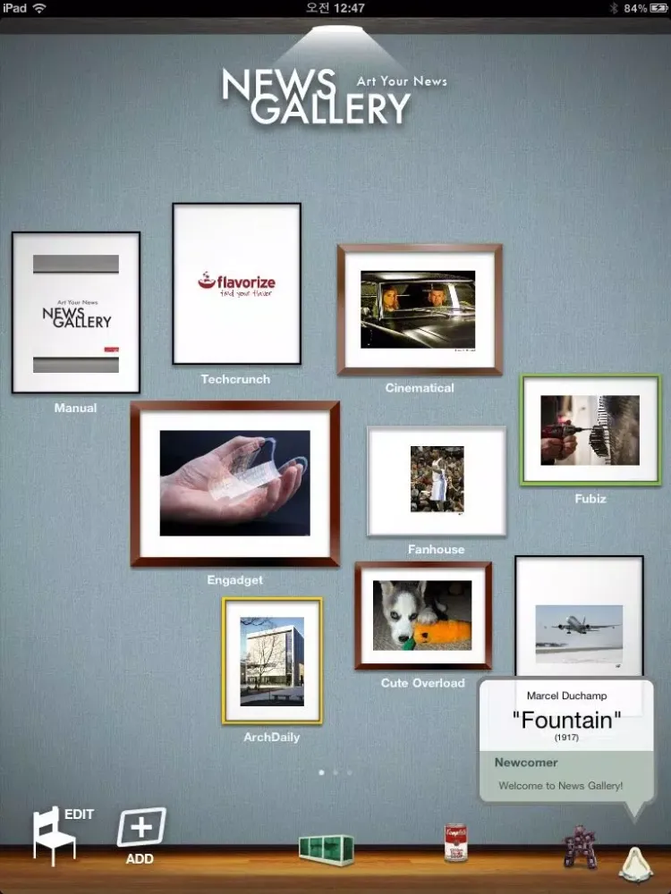 Captures d'écran de News Gallery Lite iPad 