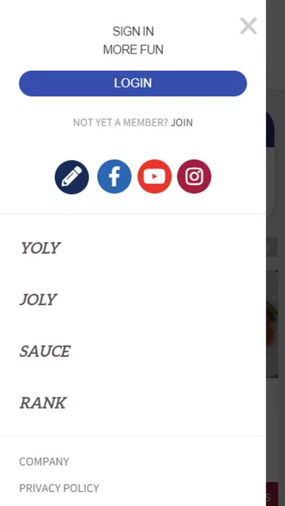YOLYJOLY - Korean Foods应用截图
