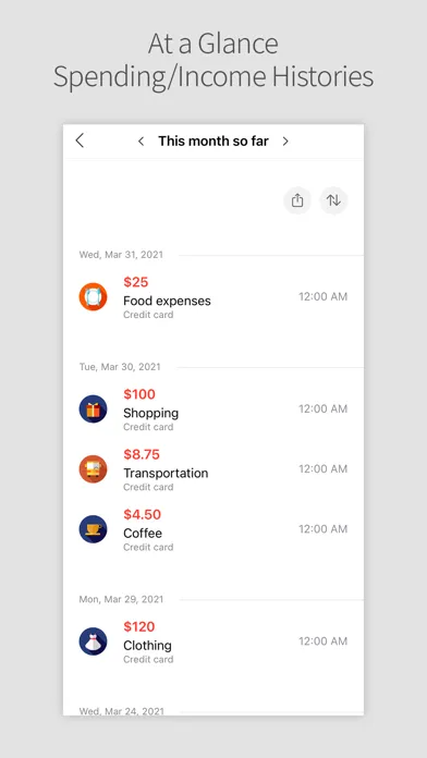 Tangkapan skrin DAILY POCKET - Budget Manager