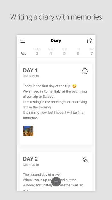 DAILY TRIP - Trip History Screenshots