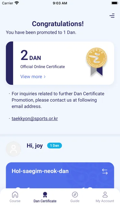 Tangkapan layar Taekkyon Training Club(TTC)