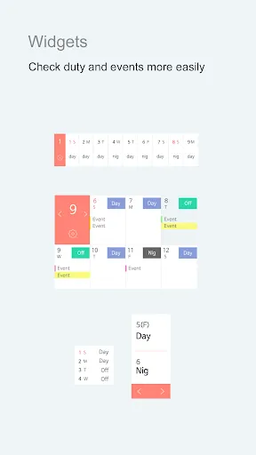 ภาพหน้าจอของ MYDUTY - Nurse Calendar