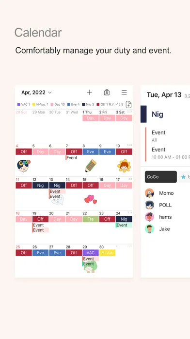 Capturas de pantalla de MYDUTY - Nurse Calendar