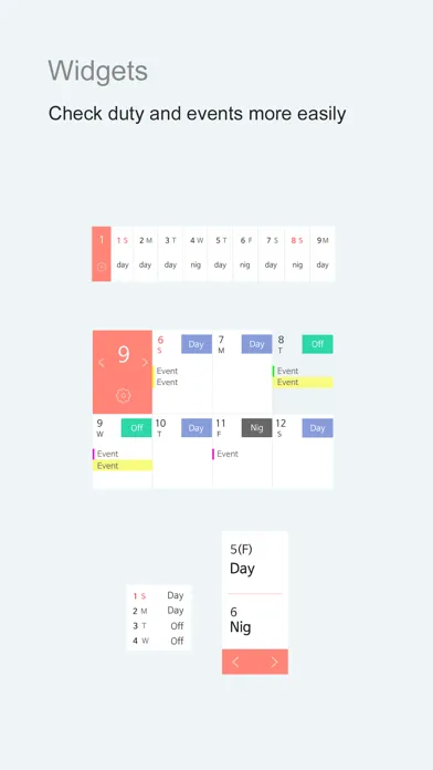 Capturas de pantalla de MYDUTY - Nurse Calendar