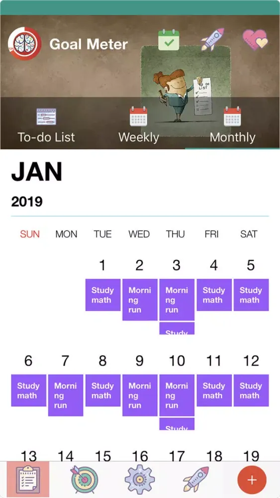 Goal Meter: Goal Tracker Screenshots