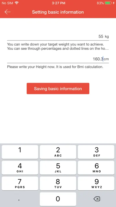 Captures d'écran de WM - Effective weight manageme