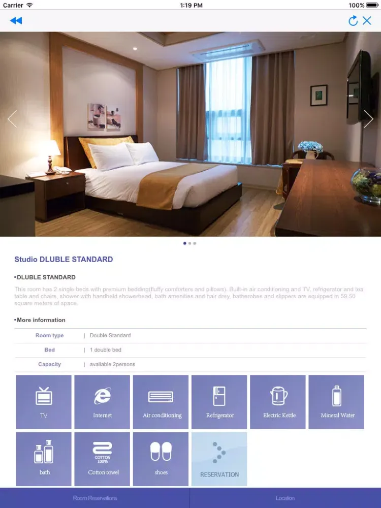 Ảnh chụp màn hình của Hotel Yeongjong iPad 