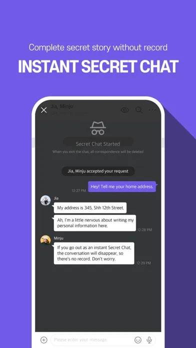 Zrzuty ekranu Shh: Secure Messenger