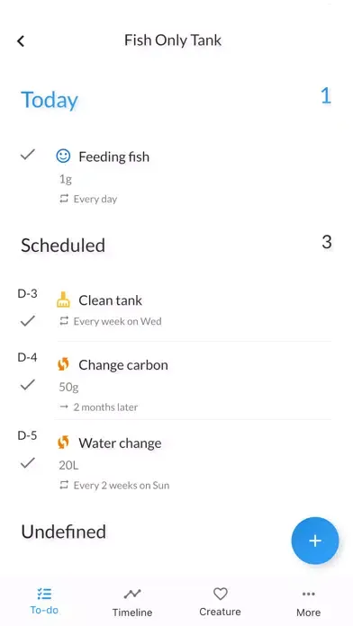 withDays - Aquarium Note Screenshots