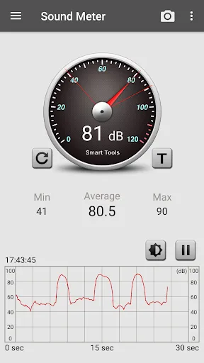 Zrzuty ekranu Sound Meter