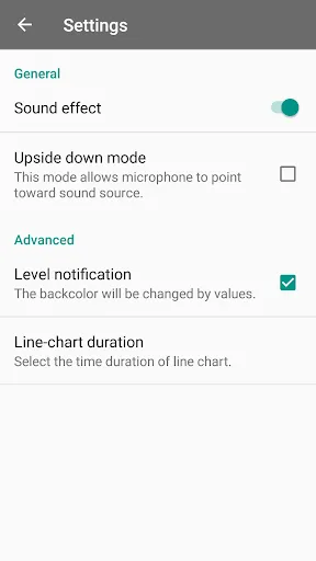 Zrzuty ekranu Sound Meter