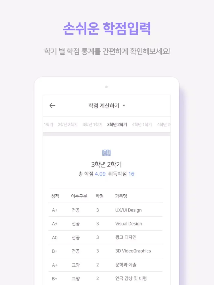 Скриншоты 학점레시피 iPad 