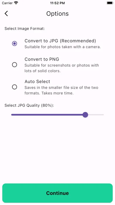 ภาพหน้าจอของ HEIC to JPG, PNG Converter
