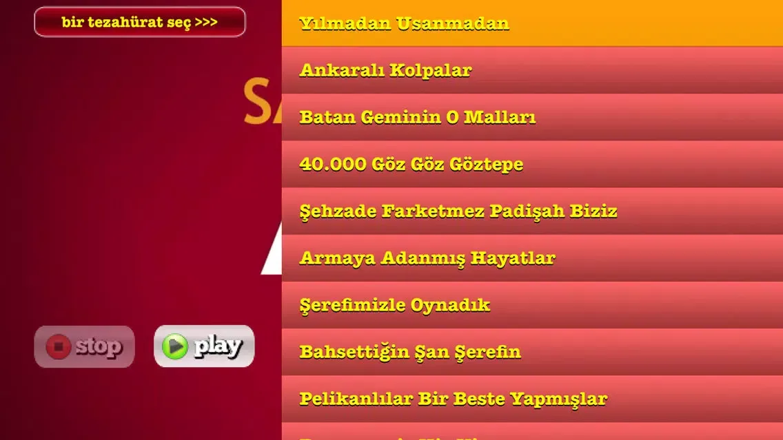 Ảnh chụp màn hình của Göztepe Marş,Taraftar,Zil Sesleri
