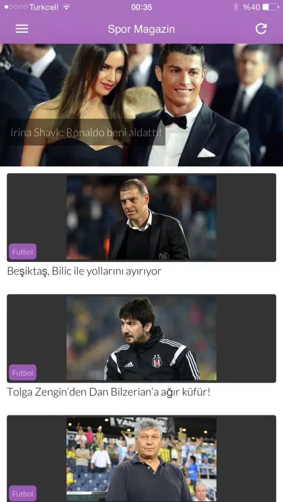 Tangkapan layar Spor Magazin
