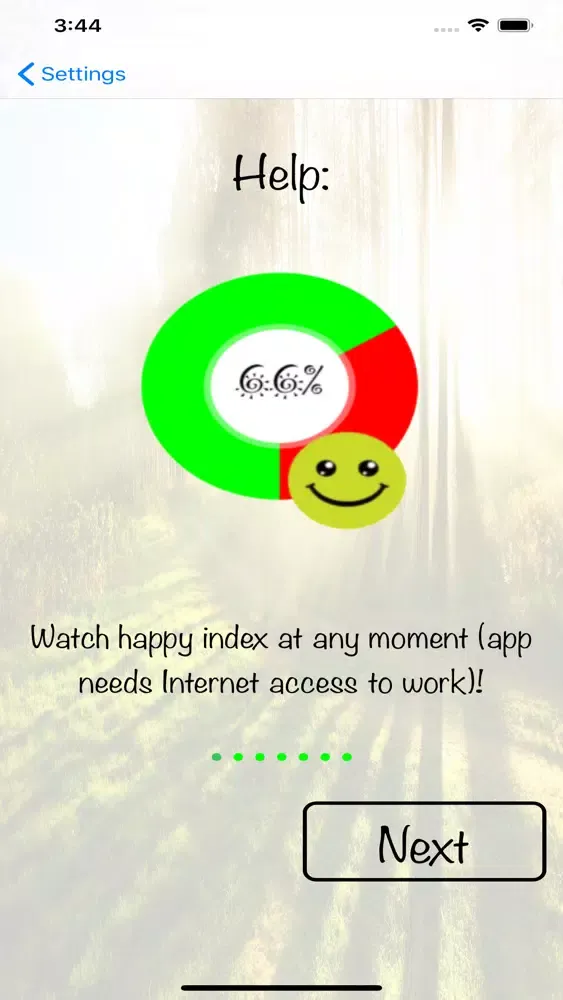 Capturas de tela do Happy Index
