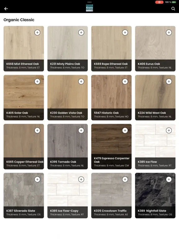 Krono Original Global Flooring iPad  Screenshots