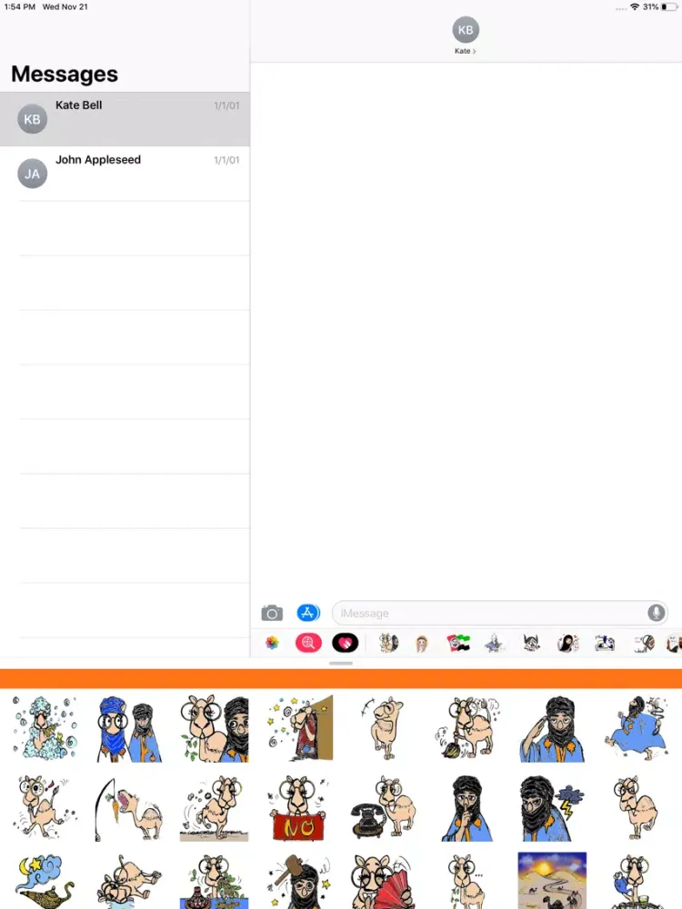Capturas de tela do بدوي ستكرز - ملصقات الصحراء iPad 