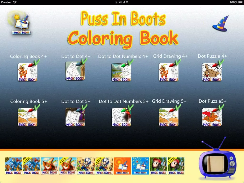 Coloring Studio - Puss in Boots edition iPad  스크린샷