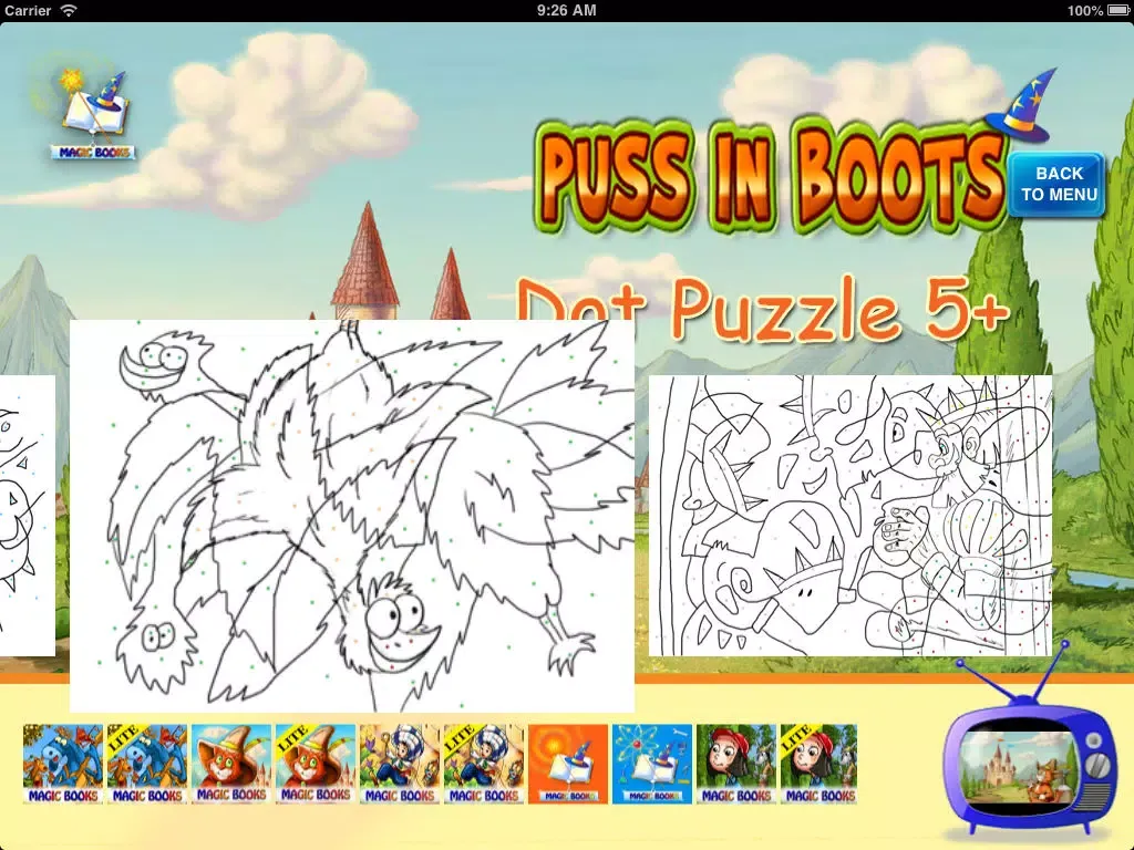 Coloring Studio - Puss in Boots edition iPad  스크린샷