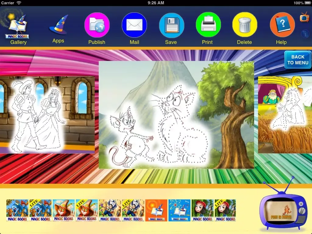 Coloring Studio - Puss in Boots edition iPad  스크린샷