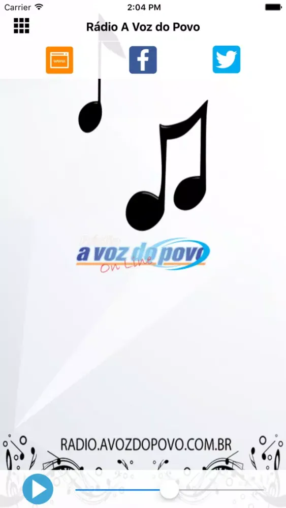 Captures d'écran de Rádio A Voz do Povo