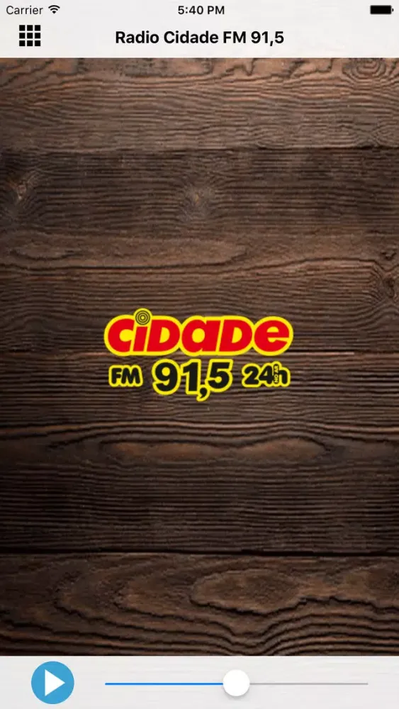 Ảnh chụp màn hình của Radio Cidade FM 91,5