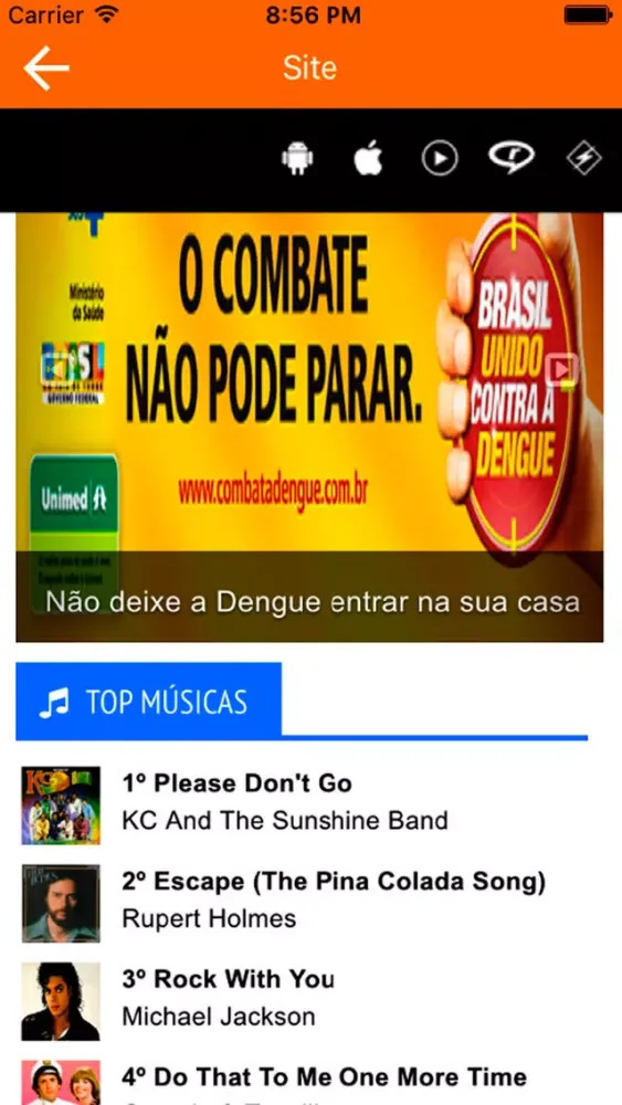 Músicas anos 70 80 90 سکرین شاٹس