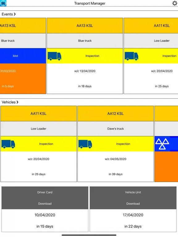 Transport Manager iPad  স্ক্রিনশট